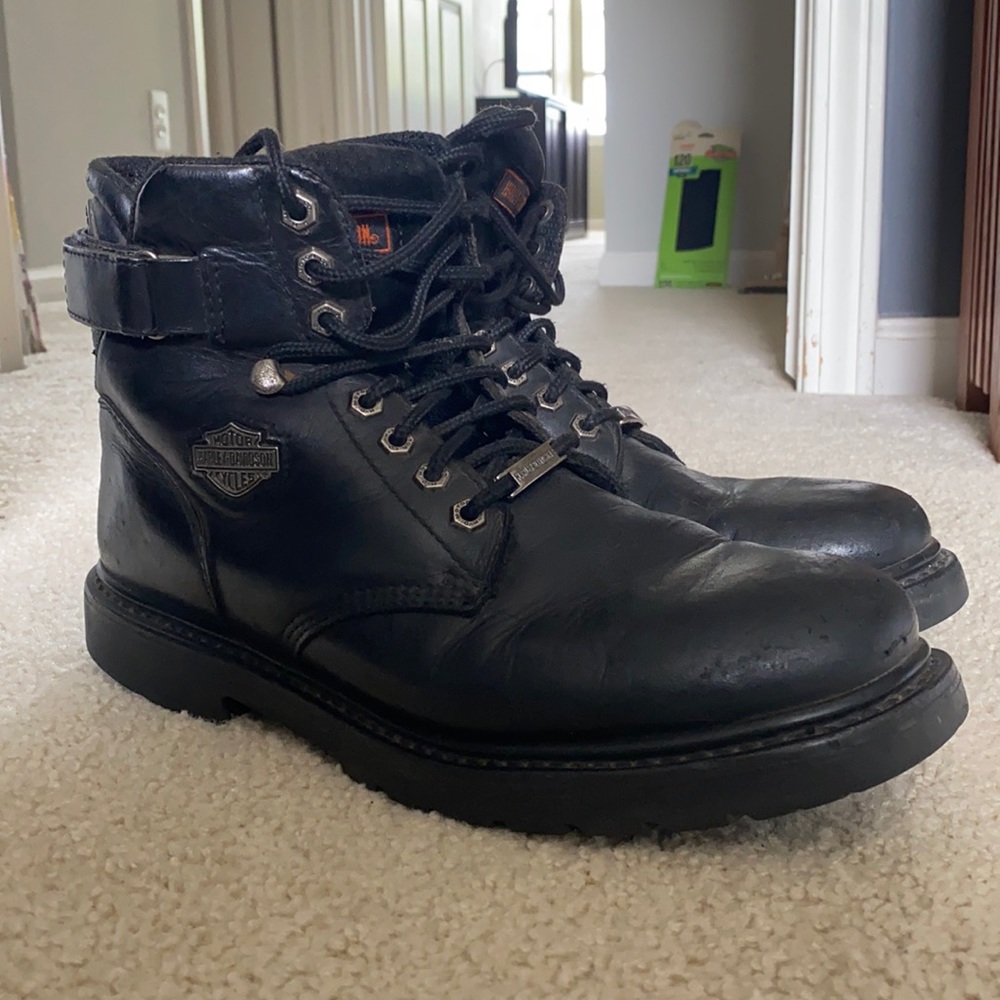 Men’s Harley Davidson leather combat boots